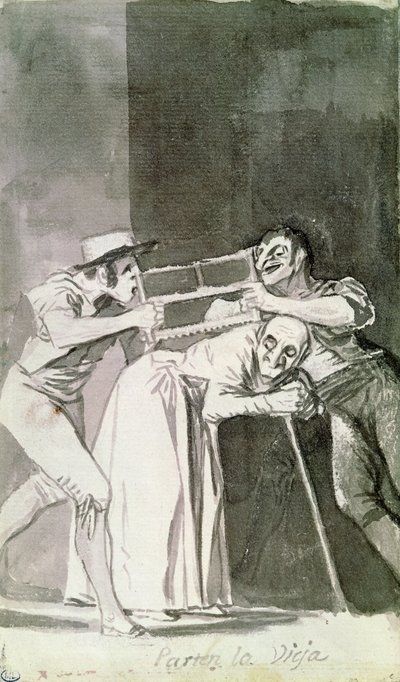 Cut the Old (Parten la vieja) by Francisco de Goya